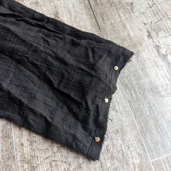 NWOT FREE PEOPLE Sequins Boho Wrap Oversized Blouse - Picture 4 of 6